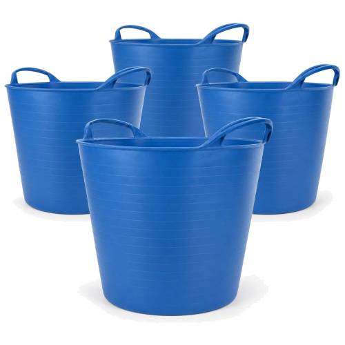 Flexitub flexible tub 11 gallon (42L) 4 pack in blue