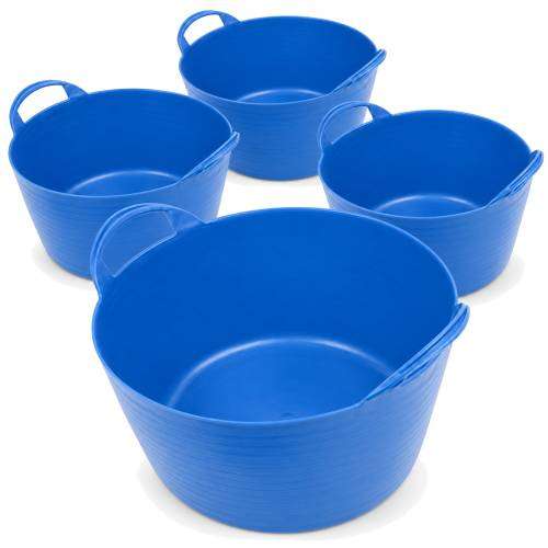Flexitub flexible tub 7 gallon (26L) 4 pack in blue
